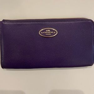 Purple Coach Wristlet